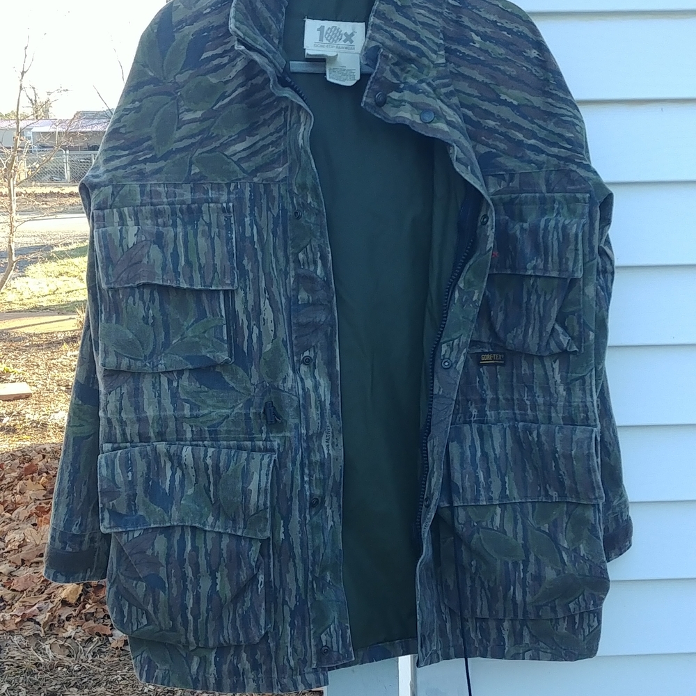 10X Gore-TexRainwear,men's,small regular,Realtree,green camo, hunting coat